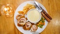 Chicken with mayonnaise is the most delicious and deliciou
