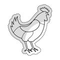 chicken meat butchery icon