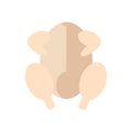 Chicken meat turkey Vector isolated on a white background Royalty Free Stock Photo
