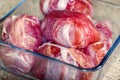 Chicken meat wrapped in bacon Royalty Free Stock Photo