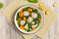 Chicken meatball soup