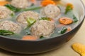 Chicken meatball soup