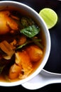 Chicken miso soup Royalty Free Stock Photo