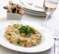 Chicken mushroom risotto Royalty Free Stock Photo
