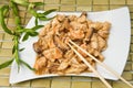 Chicken with mushroom and shrimp Royalty Free Stock Photo