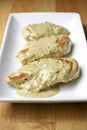 Chicken with Mustard Cream Sauce Royalty Free Stock Photo