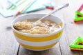 Chicken noodle soup for children nutrition Royalty Free Stock Photo