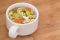 Chicken Noodle Soup closeup Royalty Free Stock Photo