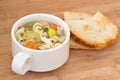 Chicken Noodle Soup closeup Royalty Free Stock Photo