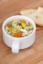 Chicken Noodle Soup closeup Royalty Free Stock Photo