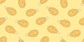 Chicken nugget seamless pattern vector Crispy Fried isolated wallpaper background