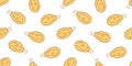 Chicken nugget seamless pattern vector Crispy Fried isolated wallpaper background