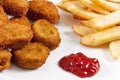 Chicken nuggets Royalty Free Stock Photo