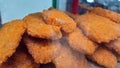 Chicken nuggets in the frontstore Royalty Free Stock Photo