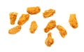Chicken nuggets isolated white background Royalty Free Stock Photo