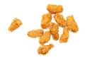 Chicken nuggets isolated white background Royalty Free Stock Photo
