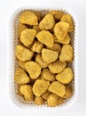 Chicken nuggets in a plastic box