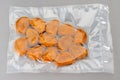 Chicken nuggets in vacuum pack