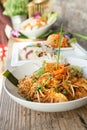 Chicken Pad Thai Dish Royalty Free Stock Photo