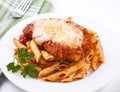 Chicken parmigiana Royalty Free Stock Photo