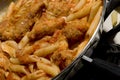 Chicken parmigiana and penne Royalty Free Stock Photo