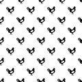 Chicken pattern vector seamless Royalty Free Stock Photo