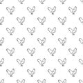 Chicken pattern vector seamless Royalty Free Stock Photo