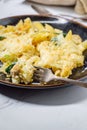 Chicken Penne Alfredo Bake Royalty Free Stock Photo