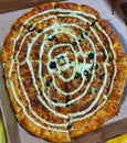 chicken pizza,kabab staffer pizza,crazy cheese tasty fast food,pizza piece in plate