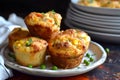 Chicken Pot Pie Cornbread Muffins - Comfort Food Delight