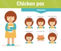 Chicken pox. Vector. Cartoon