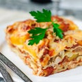 Chicken and Pumpkin Lasagna