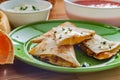 Chicken Quesadilla Tortilla Chips Royalty Free Stock Photo