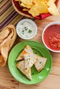 Chicken Quesadilla Tortilla Chips Royalty Free Stock Photo