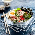 Chicken Ramen Soup Bowl Royalty Free Stock Photo