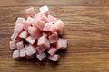 Pieces of raw fresh meat for cooking