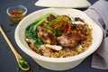 Chicken Rice Claypot, Chinese Food Royalty Free Stock Photo