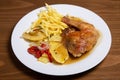 Chicken roasted with potato