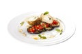 Chicken roll with eggplants and Dzadziki sauce