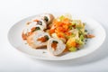 Chicken rolls with ratatouille Royalty Free Stock Photo