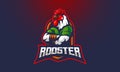 Chicken Rooster esport gaming mascot logo