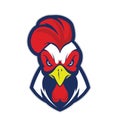 Chicken rooster head mascot