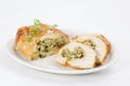 Chicken roulade Royalty Free Stock Photo