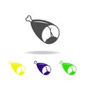 Chicken's leg illustration. Element of meat product multicolored icons for mobile concept and web apps. Isolated Chicken's leg