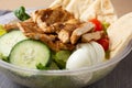 Chicken salad bowl Royalty Free Stock Photo