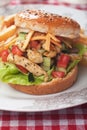 Chicken salad burger