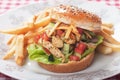 Chicken salad burger