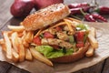 Chicken salad burger