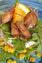 Chicken salad with corn