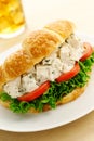 Chicken Salad Croissant Sandwich Royalty Free Stock Photo